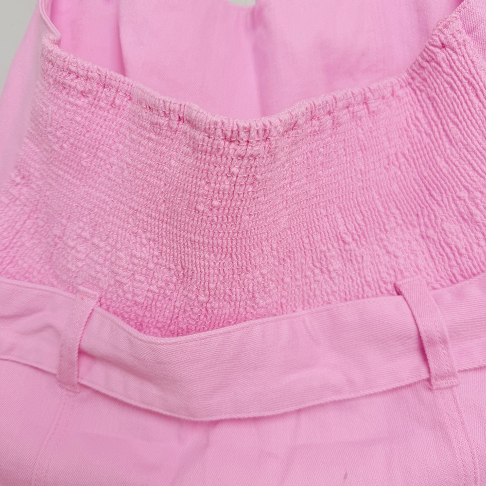 NEW Barbie x Show Me Your Mumu Duncan Halter Dress Pink Denim Mini XXL - Picture 7 of 15